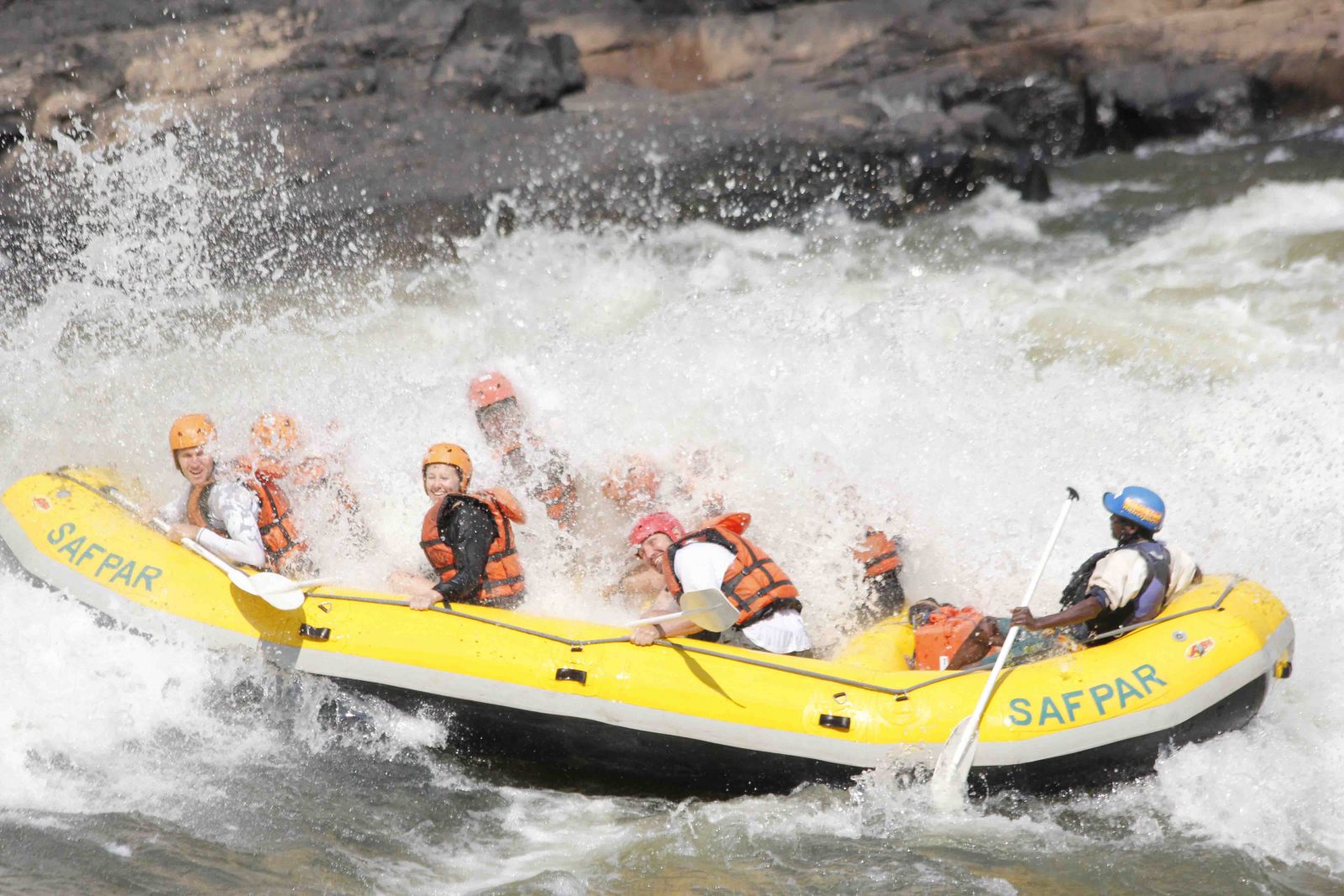 Rafting en el río Zambeze