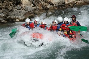 Rafting en el río Ésera, Huesca